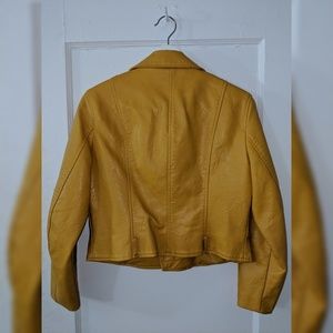 Zara Jackets & Coats - Mustard Cropped Moto Jacket Zara Jackets & Coats - Mustard Cropped Moto Jacket